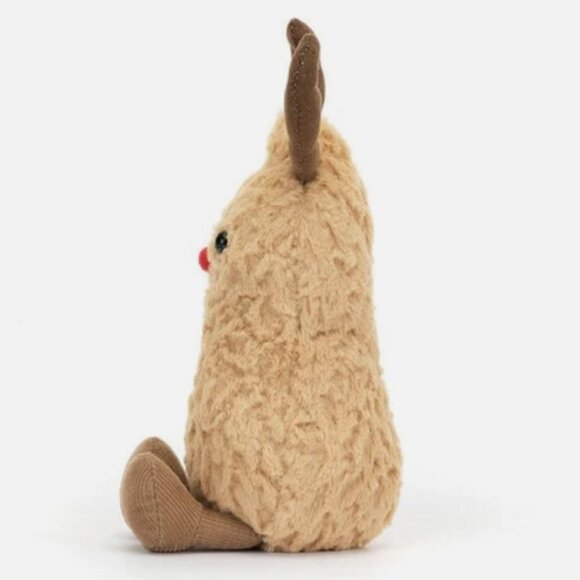 RETIRED‼️ Jelycat Peanut Reindeer NWT with Dust Bag Christmas Gift - Picture 5 of 5